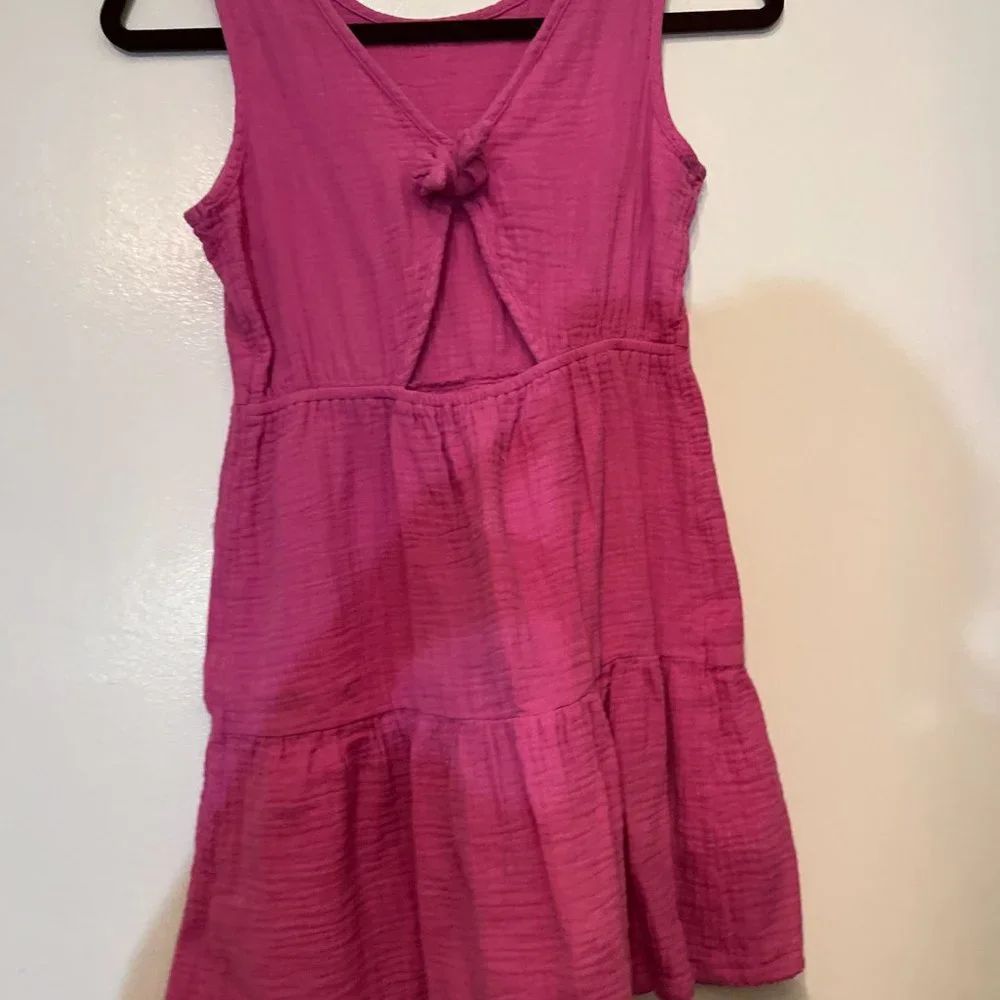 Cat &‎ Jack Pink 100% Cotton Girls Dress Size L 10/12